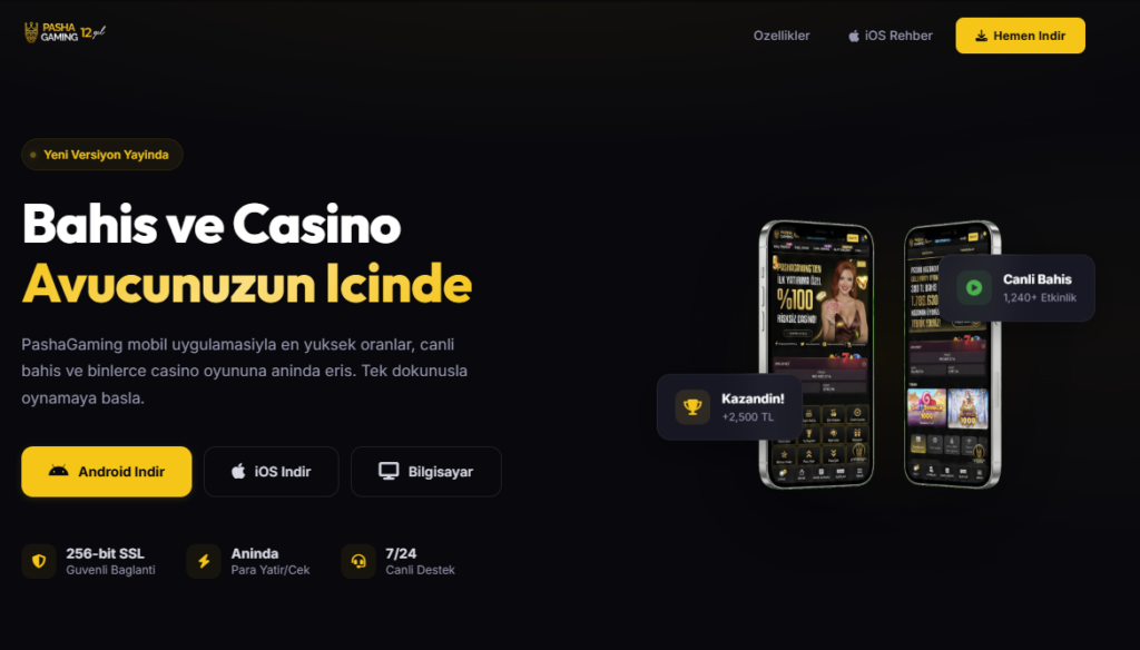 pashagaming mobil indir